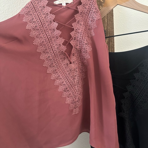 Wayf Black and Pink Lace tank tops size large - Picture 4 of 6